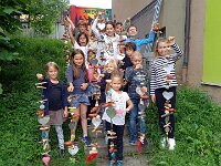 202 Sommergirlande aus Alublech und Schwemmholz