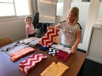 203 Buntes Kuschelkissen mit Fransen (50)