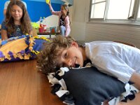 203 Buntes Kuschelkissen mit Fransen (55)