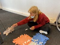 203 Buntes Kuschelkissen mit Fransen (62)