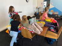 203 Buntes Kuschelkissen mit Fransen (72)