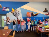 203 Buntes Kuschelkissen mit Fransen (74)