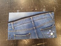 236 Schlüsselbrett aus Jeanshosen
