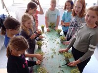 274 Sommerliches Blumengesteck im Korb (1)
