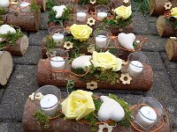 277 Urchiges Holzbälkli dekorieren